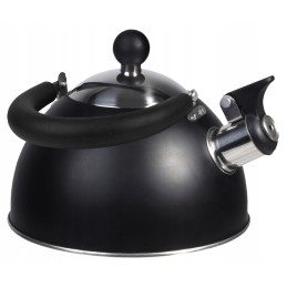 Tourist kettle with whistle Camp4 black matt 1 8l