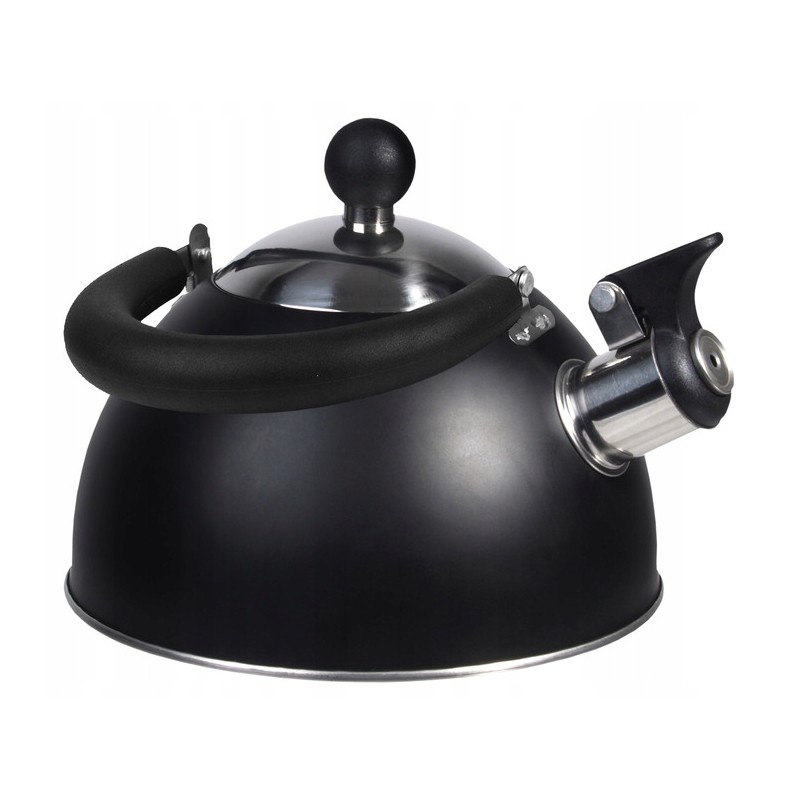 Tourist kettle with whistle Camp4 black matt 1 8l