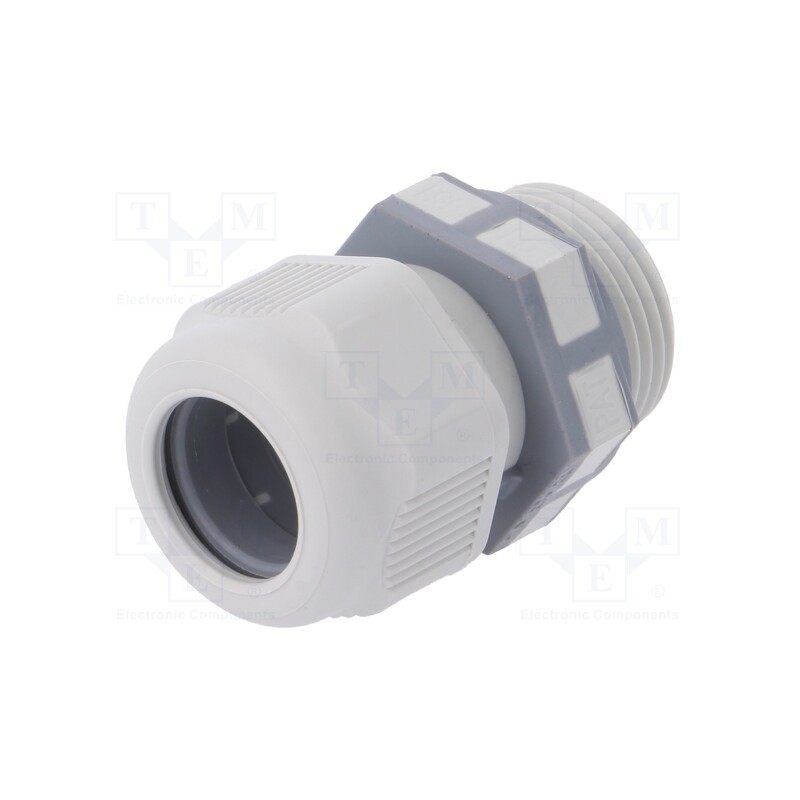 1 pcs x TECHNO - THA.451.C1E - Cable gland, PG13,5, IP68, polyamide, grey, UL94V-2