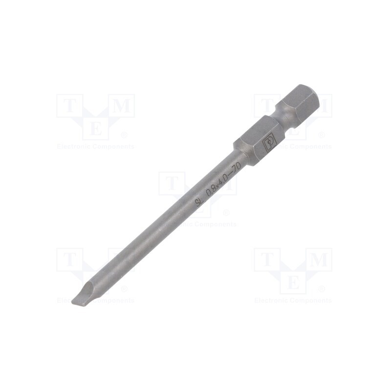 1 pcs x PHOENIX CONTACT - SF-BIT-SL 0,8X4,0-70 - Screwdriver bit, slot, 4,0x0,8mm, Overall len: 70mm