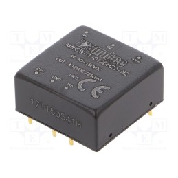 1 pcs x AIMTEC - AM6CW-11012DH22-NZ - Converter: DC/DC, 6W, Uin: 40÷160V, Uout: 12VDC, Uout2: -12VDC, 1'x1'