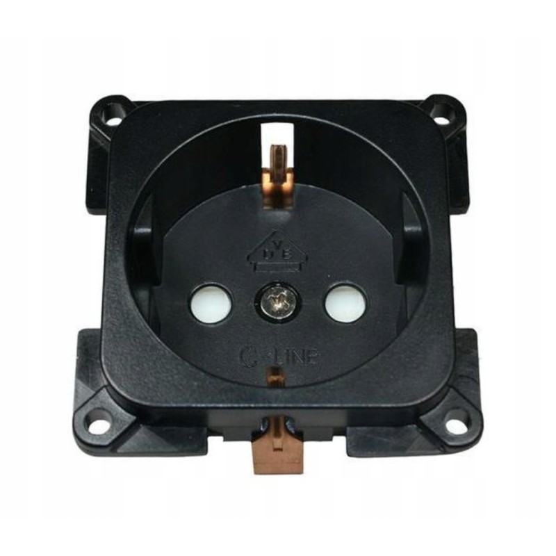 230v c line black haba socket