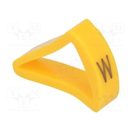 1 pcg x KURANT - MZ-4/W -AS - Markers, Marking: W, 10÷16mm, H: 21mm, A: 15mm, -30÷100°C, leaded