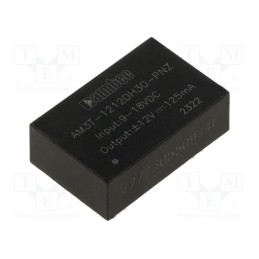 1 pcs x AIMTEC - AM3T-1212DH30-PNZ - Converter: DC/DC, 3W, Uin: 9÷18V, Uout: -12VDC, Uout2: 12VDC, DIP24