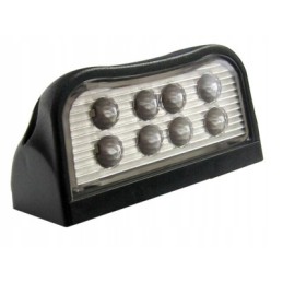 License plate lamp for a camper