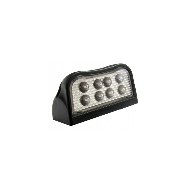 License plate lamp for a camper