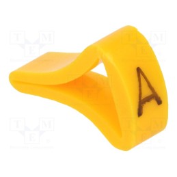 1 pcg x KURANT - MZ-3/S -AS - Markers, Marking: S, 6÷10.5mm, H: 16mm, A: 10mm, -30÷100°C, leaded