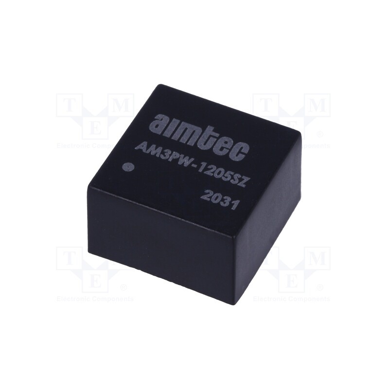 1 pcs x AIMTEC - AM3PW-1205SZ - Converter: DC/DC, 3W, Uin: 4.5÷18V, Uout: 5VDC, Iout: 600mA, DIP8