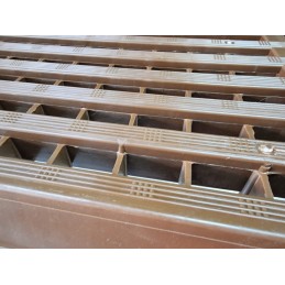 Entrance step brown, up to 200 kg, camping