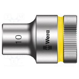 1 pcs x WERA - 5003601001 - Socket, 6-angles,socket spanner, HEX 10mm, 1/2', 37mm, Zyklop