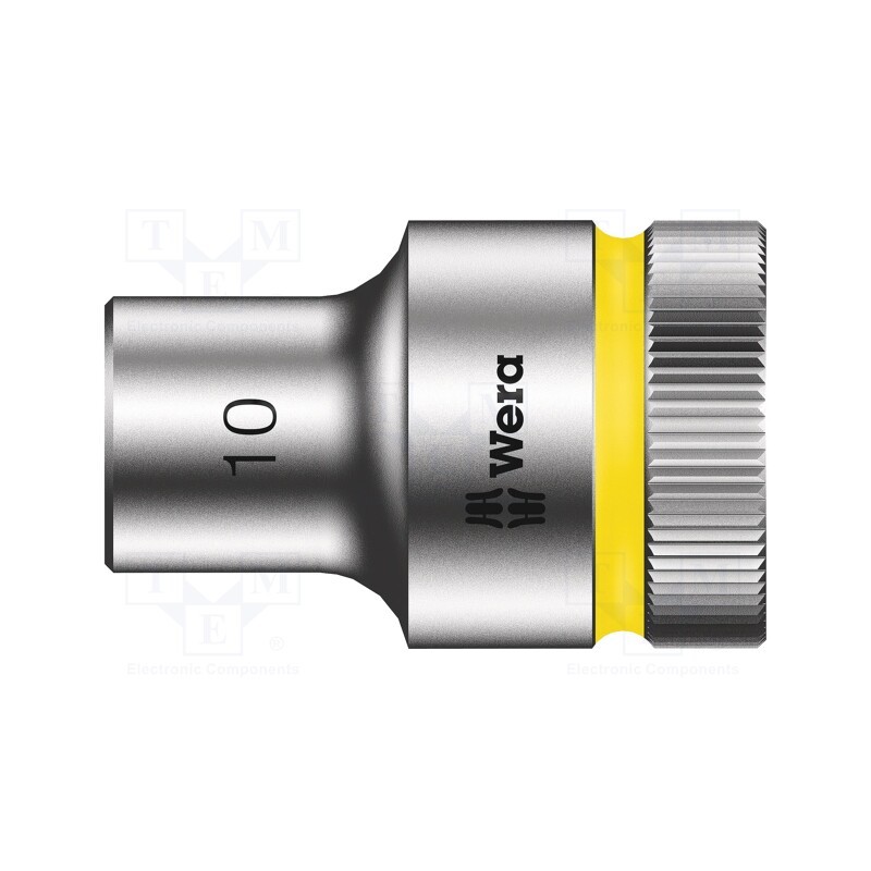 1 pcs x WERA - 5003601001 - Socket, 6-angles,socket spanner, HEX 10mm, 1/2', 37mm, Zyklop