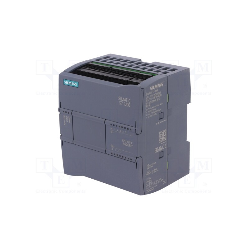 1 pcs x SIEMENS - 6ES7211-1AE40-0XB0 - Module: PLC programmable controller, OUT: 4, IN: 6, S7-1200, IP20