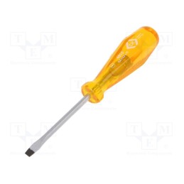 1 pcs x C.K - T4810 03 - Screwdriver, slot, SL 5, HD Classic, Blade length: 75mm