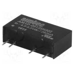 1 pcs x AIMTEC - AM1D-0512SH30Z - Converter: DC/DC, 1W, Uin: 4.5÷5.5V, Uout: 12VDC, Iout: 83mA, SIP7