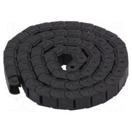 1 pcs x BREVETTI - SR20012018 - Cable chain, LIGHT, Bend.rad: 18mm, L: 1003mm, non-openable frames