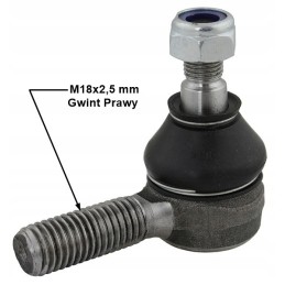 Rod end 7a m18x2 5 right thread