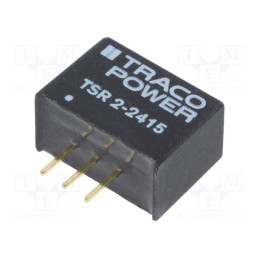 1 pcs x TRACO POWER - TSR 2-2415 - Converter: DC/DC, Uin: 4.6÷36V, Uout: 1.5VDC, Iout: 2A, SIP3, 410kHz
