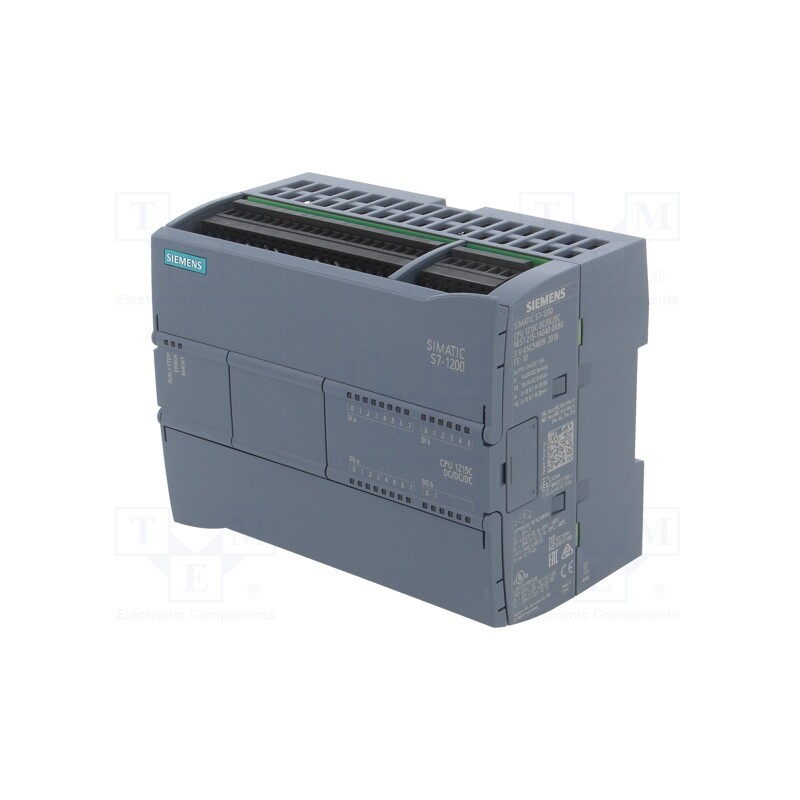 1 pcs x SIEMENS - 6ES7215-1AG40-0XB0 - Module: PLC programmable controller, OUT: 10, IN: 14, S7-1200, IP20