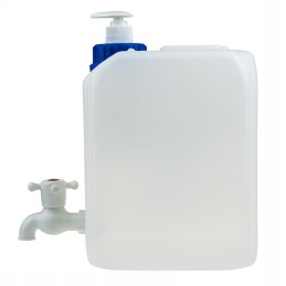 Outdoor washbasin with water for camping, 20 liters