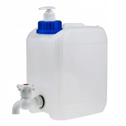 Outdoor washbasin with water for camping, 20 liters