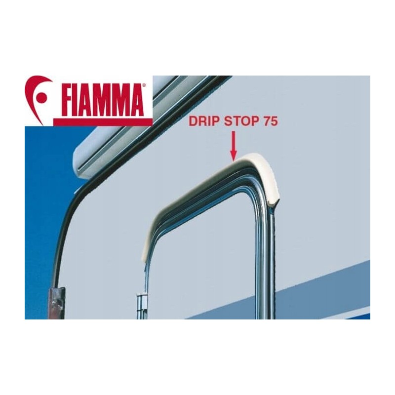 Rubber gasket for drip stop gutter 75 gray fiamma