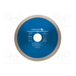 1 pcs x Hu00d6GERT TECHNIK - HT6D701 - Cutting diamond wheel, Ø: 115mm, Øhole: 22.2mm, Disc thick: 1.4mm