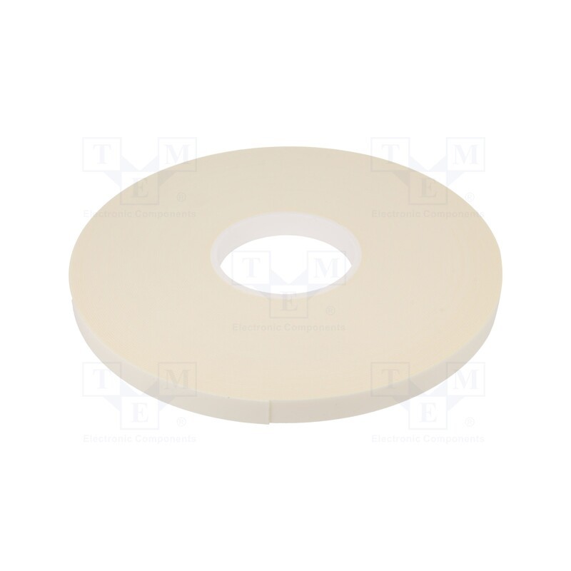 1 rol x - 3502 PIANKOWA 1MM 15MM-33M - Tape: fixing, W: 15mm, L: 33m, Thk: 1mm, two-sided adhesive, white