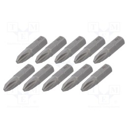 1 set x WIHA - 24733 - Screwdriver bit, Phillips, PH2, Overall len: 25mm, 10pcs, STANDARD