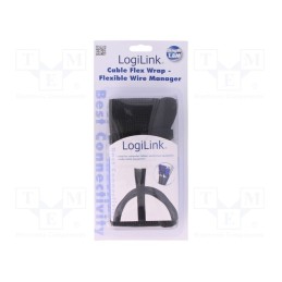 1 pcs x LOGILINK - KAB0006 - Braid, black, L: 1.8m, Features: multi use, ØBundle : 32mm