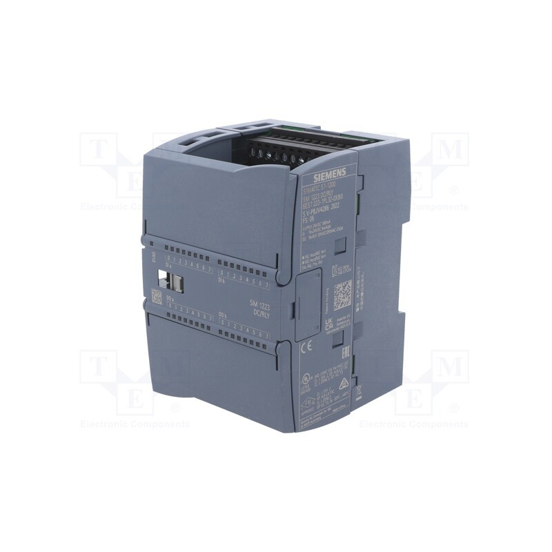1 pcs x SIEMENS - 6ES7223-1PL32-0XB0 - Module: extension, OUT: 16, IN: 16, S7-1200, OUT 1: relay, IP20, 2A