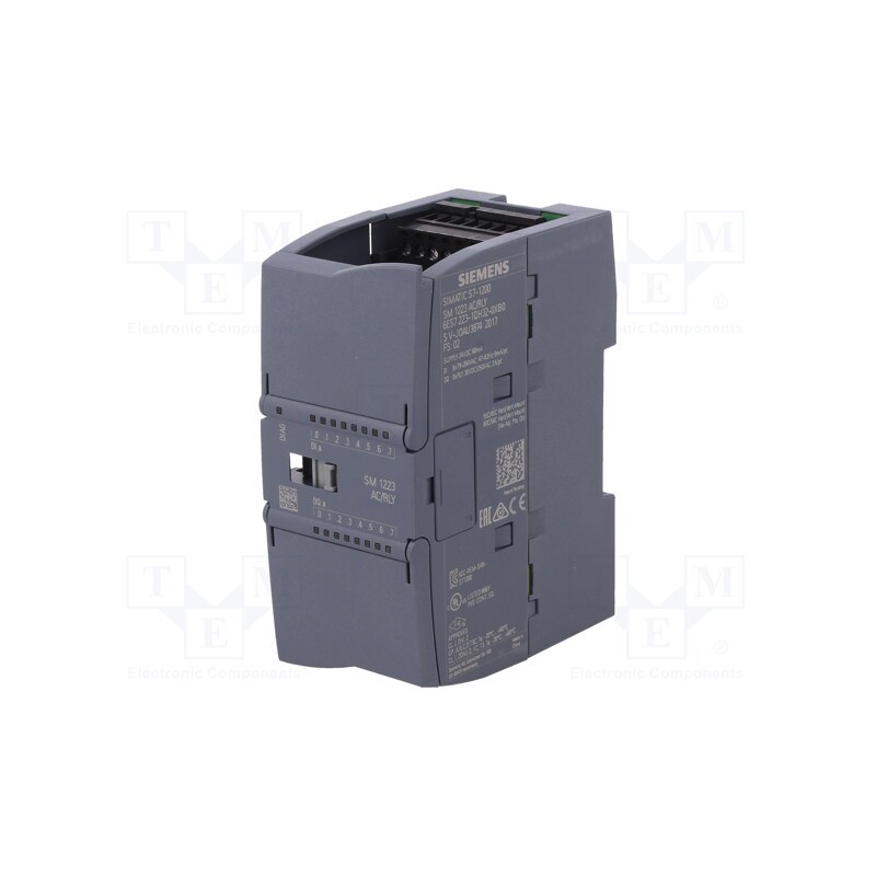 1 pcs x SIEMENS - 6ES7223-1QH32-0XB0 - Module: in/out extension, OUT: 8, IN: 8, S7-1200, OUT 1: relay, IP20