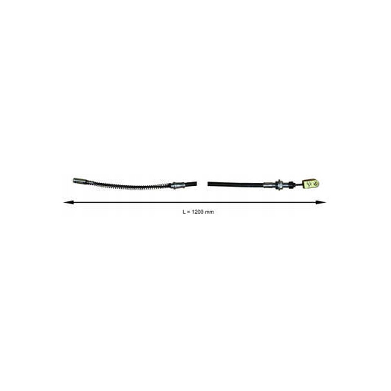 Brake cable forklift Toyota 7 35 left