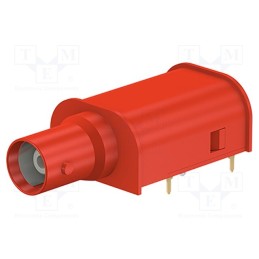 1 pcs x STu00c4UBLI - 67.9569-22 - Adapter BNC, socket, red, soldered, Type: insulated