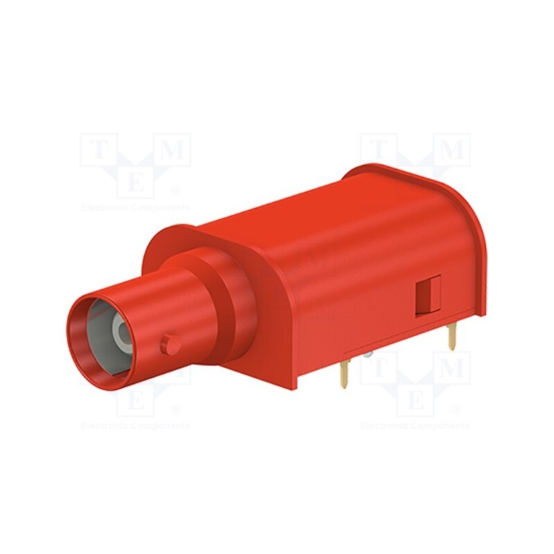 1 pcs x STu00c4UBLI - 67.9569-22 - Adapter BNC, socket, red, soldered, Type: insulated