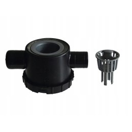 39 mm pass-through water drain siphon with a strainer