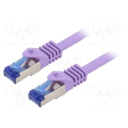 1 pcs x LOGILINK - C6A019S - Patch cord, S/FTP, 6a, stranded, Cu, LSZH, violet, 0.25m, 26AWG