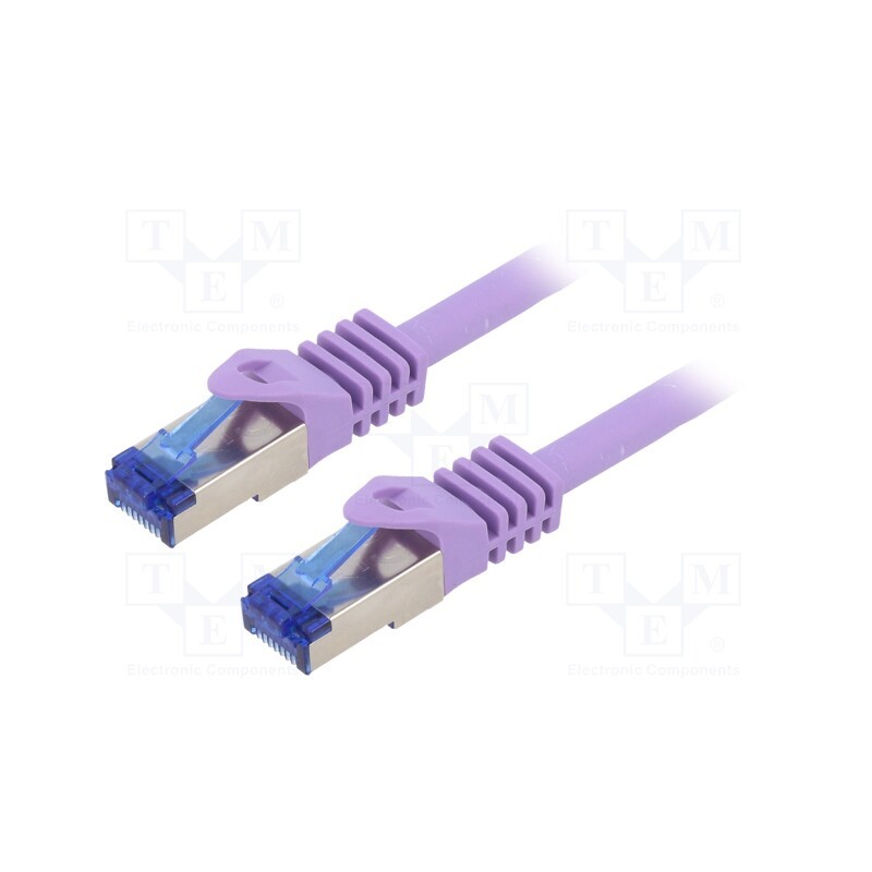 1 pcs x LOGILINK - C6A019S - Patch cord, S/FTP, 6a, stranded, Cu, LSZH, violet, 0.25m, 26AWG
