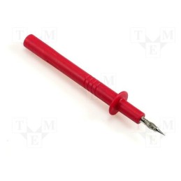1 pcs x HIRSCHMANN T&M - PRUEF 2700 RT - Probe tip, 32A, 1kV, red, Tip diameter: 4mm, Socket size: 4mm