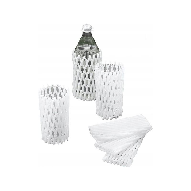 Protective net for bottles for a camper