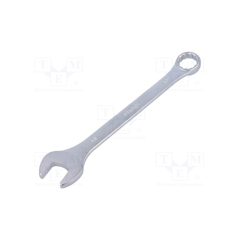 1 pcs x STANLEY - 4-87-078 -AS - Wrench, combination spanner, 18mm, Chrom-vanadium steel, L: 220mm