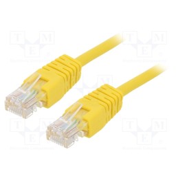 1 pcs x GEMBIRD - PP12-3M/Y - Patch cord, U/UTP, 5e, stranded, CCA, PVC, yellow, 3m, 26AWG