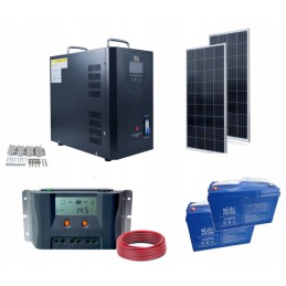 Solar kit off grid power plant 2000va 2000wh pv360 2xgel