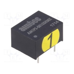 1 pcs x AIMTEC - AM1PS-0515SH30Z - Converter: DC/DC, 1W, Uin: 4.5÷5.5V, Uout: 15VDC, Iout: 67mA, DIP8