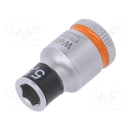 1 pcs x WERA - 5003720001 - Socket, 6-angles,socket spanner, HEX 5,5mm, 1/4', 23mm, Zyklop