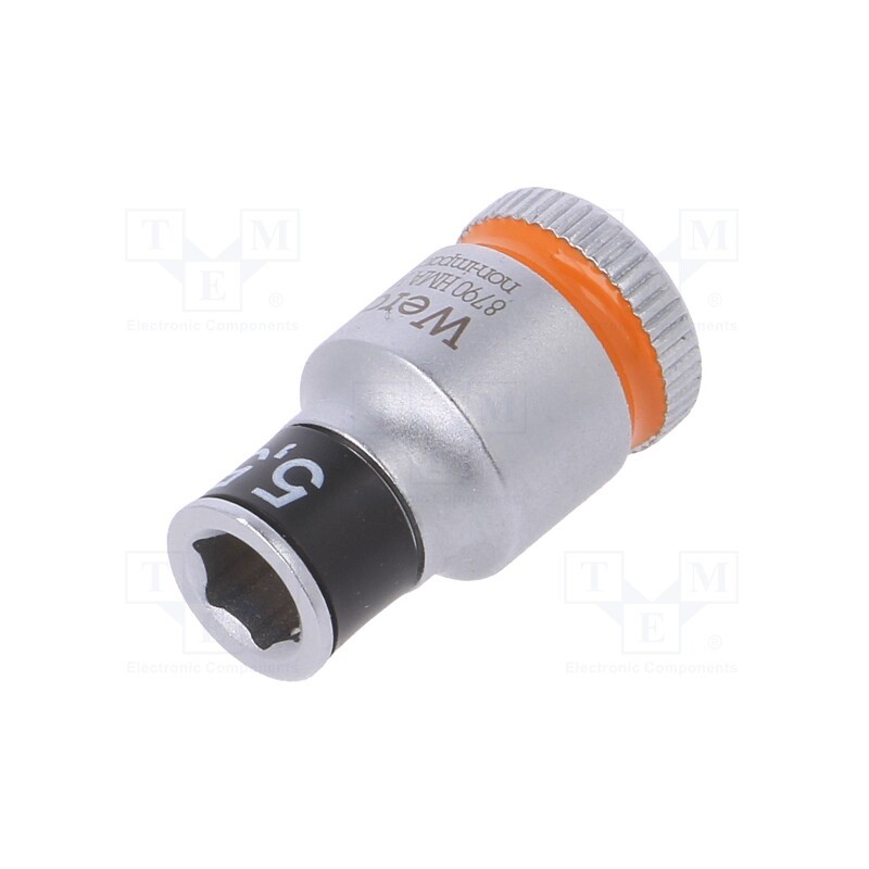 1 pcs x WERA - 5003720001 - Socket, 6-angles,socket spanner, HEX 5,5mm, 1/4', 23mm, Zyklop