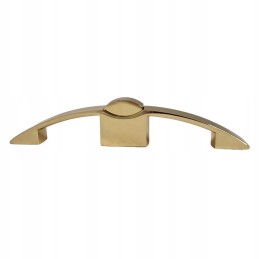 Pushlock cabinet lock, latch handle, camper trailer, gold