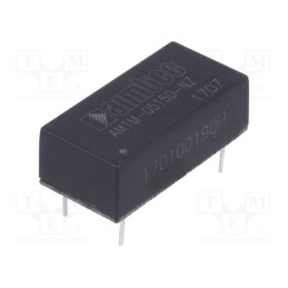 1 pcs x AIMTEC - AM1M-0515D-NZ - Converter: DC/DC, 1W, Uin: 4.5÷5.5V, Uout: 15VDC, Uout2: -15VDC, THT