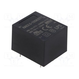 1 pcs x RECOM - RAC3.5-15SK/277 - Converter: AC/DC, 3.5W, 85÷305VAC, Usup: 120÷430VDC, Uout: 15VDC