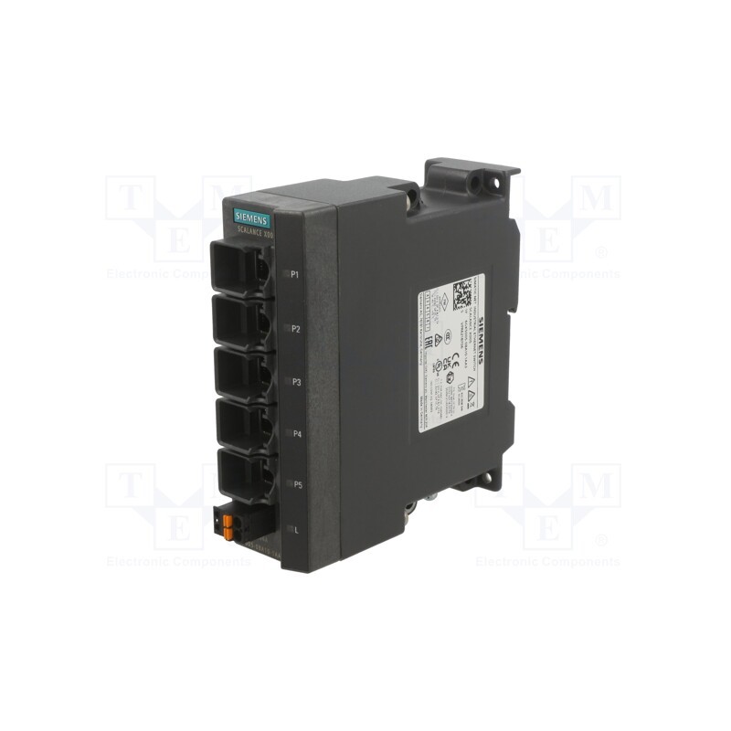 1 pcs x SIEMENS - 6GK5005-0BA10-1AA3 - Switch Ethernet, unmanaged, Number of ports: 5, 24VDC, RJ45, IP30