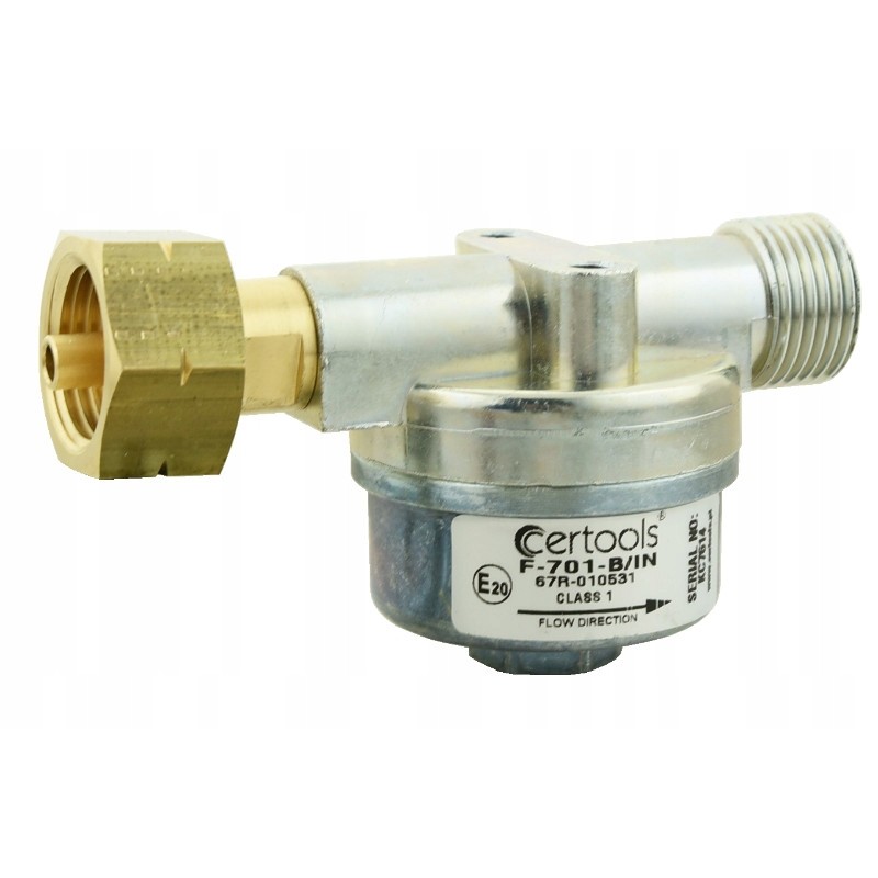 Simple gas pre-filter for F 701 b cylinders